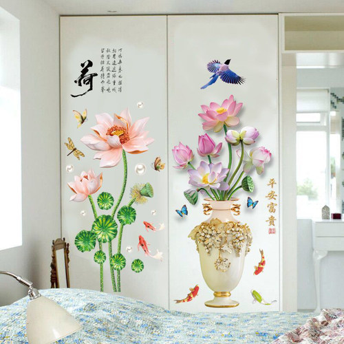 卧室衣柜贴纸翻新柜子柜门装饰画收纳柜创意墙贴画房间寝室门自粘