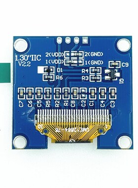 1.寸OLED显示屏 液晶屏模块 蓝色 白色 IIC通信 OLED显示屏4针