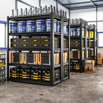 货架家用多层展示架仓储物柜铁架子架仓库储藏室轻型置收纳落地