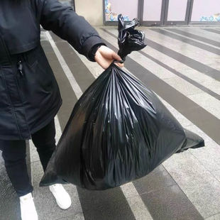 酒店30升大垃圾袋6080黑色餐饮加厚8090大号垃圾桶垃圾袋商用