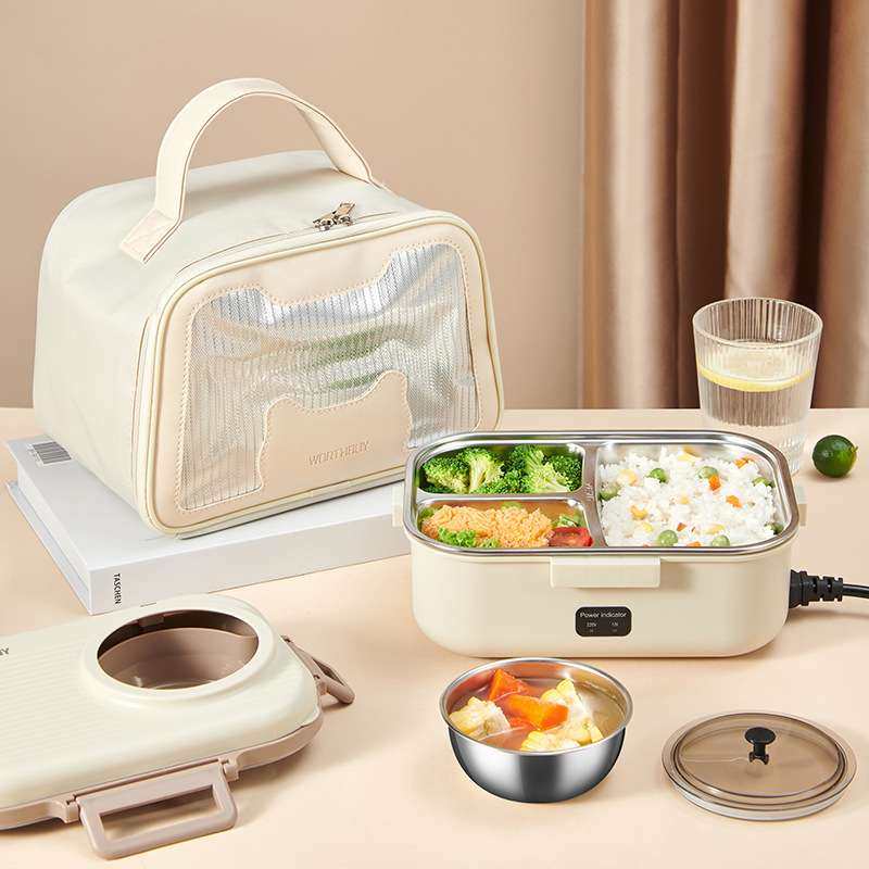 304不锈钢加热饭盒分格餐盒自热电热饭盒免注水插电恒温便当盒,3C数码配件,其它配件,淘宝优惠券,粉丝福利购,淘宝优惠卷