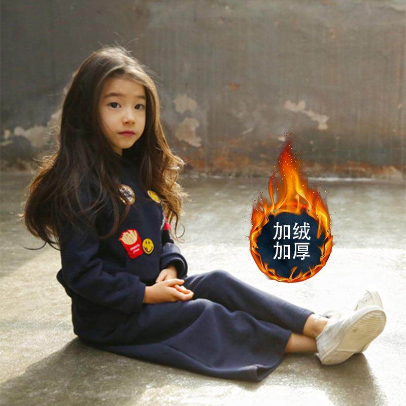 2026新款女童套装秋冬亲子装中大童儿童棉加绒卫衣阔腿裤两件,童装/婴儿装/亲子装,儿童运动套装,淘宝优惠券,粉丝福利购,淘宝优惠卷