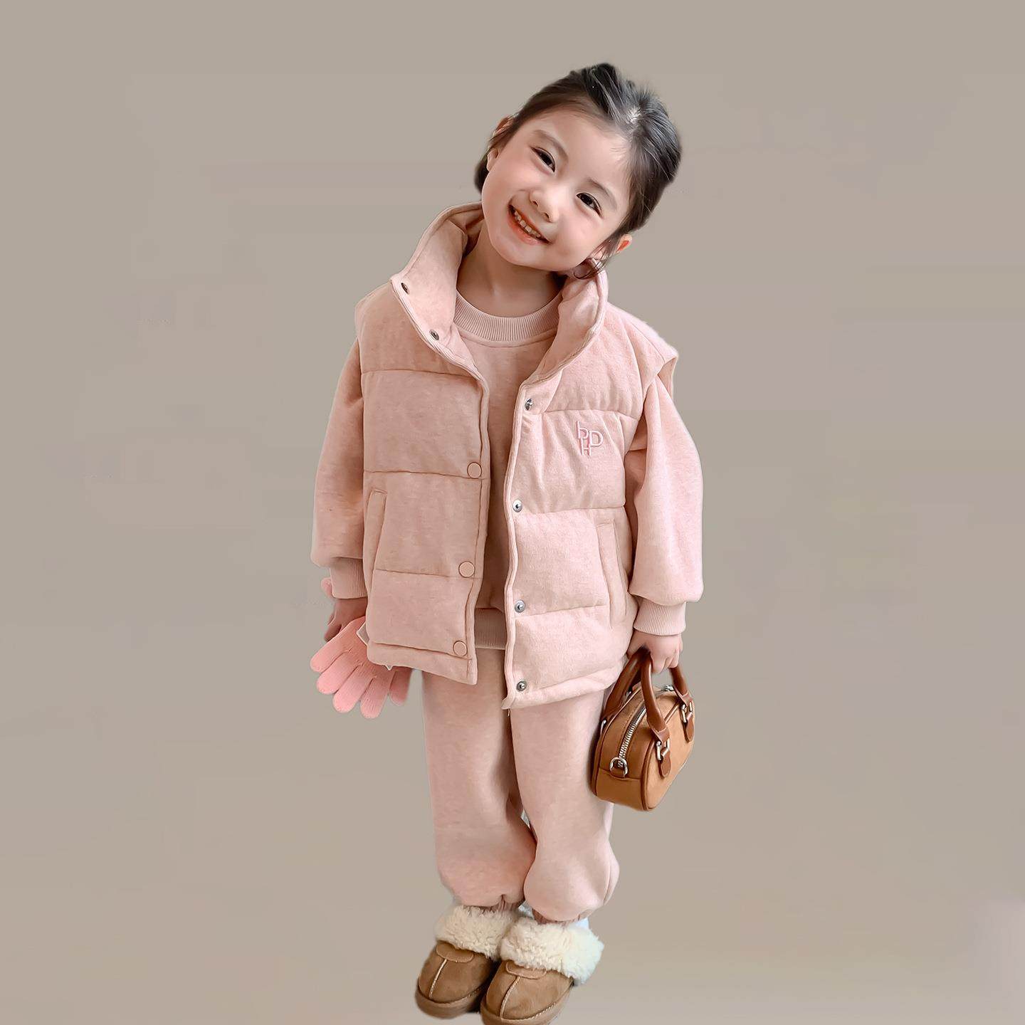 2026新款女童套装秋冬款洋气宝宝冬季加绒加厚衣服儿童冬装三,童装/婴儿装/亲子装,儿童运动套装,淘宝优惠券,粉丝福利购,淘宝优惠卷