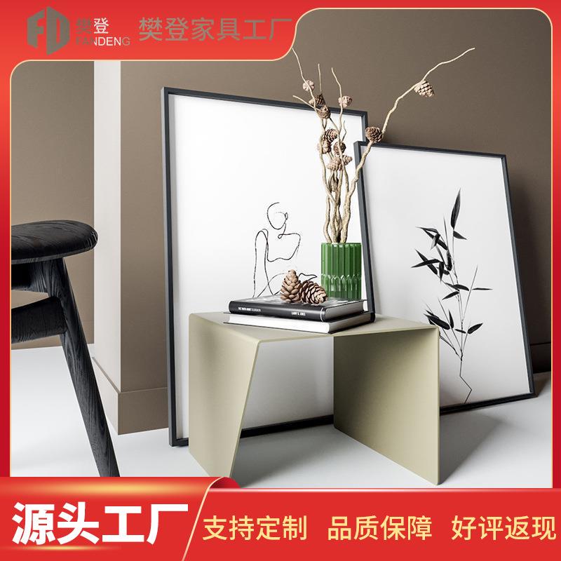 工厂跨境款迷你茶几铁艺小桌子边桌简约现代北欧客厅沙发边几角几