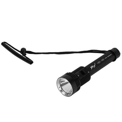 新款防水白光黄光XHP70灯珠3000LM定焦远射LED铝合金潜水手电筒