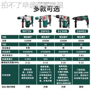 德硕9130电锤钻电镐两用多功能大功率带离合轻型锤钻混凝土冲击钻