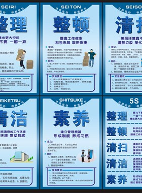 5S管理标语 6S 7S 8S 9S标语牌 安全生产管理标语 车间安全标识牌