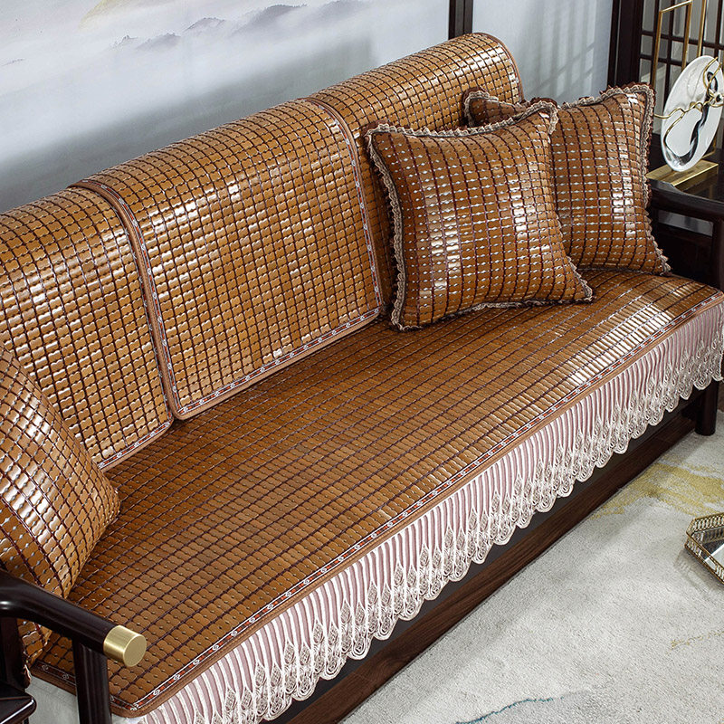 沙发垫夏季凉席麻将坐垫防滑竹垫夏天款欧式布沙发套巾罩凉垫定做