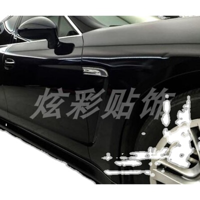 亮黑白色28米汽车改色膜学徒练习练手可拉伸带导气槽质量好不掉胶