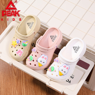 匹克儿童洞洞鞋女童外穿夏季拖鞋2026新款浴室软底防滑宝宝沙滩鞋