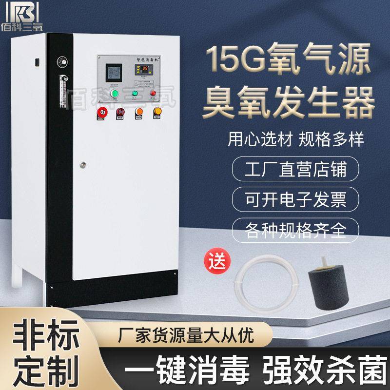 佰科15克浓度臭氧发生器水产养殖饮用水垃圾除臭氧气源臭氧机