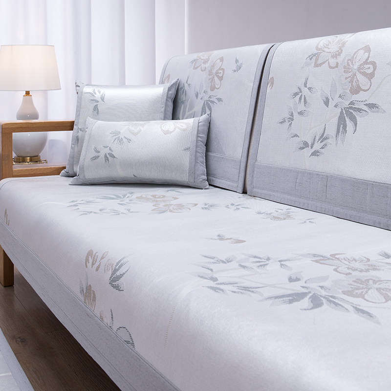 2021夏季凉垫冰丝藤竹坐垫子夏天凉席沙发垫客厅防滑靠背套罩巾