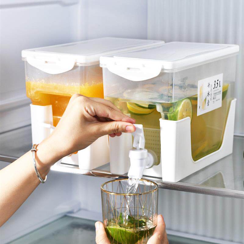 家用冰箱冷水壶带龙头大容量柠檬水果茶壶夏季凉水桶冷泡瓶水果汁