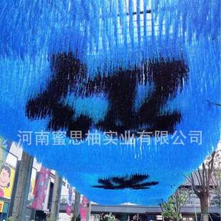 雨丝帘镭射天幕网红景区长廊景点布置户外商场游乐园活动吊顶装饰