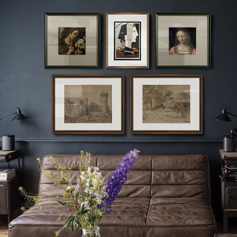 Brusheep 欧式复古客厅画高端样板间装饰画古典人物风景组合挂画