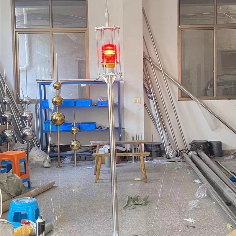 带航空障碍灯避雷针防雷器接闪器屋顶室外别墅桥梁