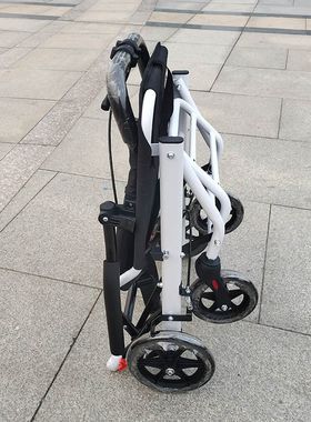 老年人手推车小推车折叠便携代步可推可坐带儿童孩子旅行游玩小巧