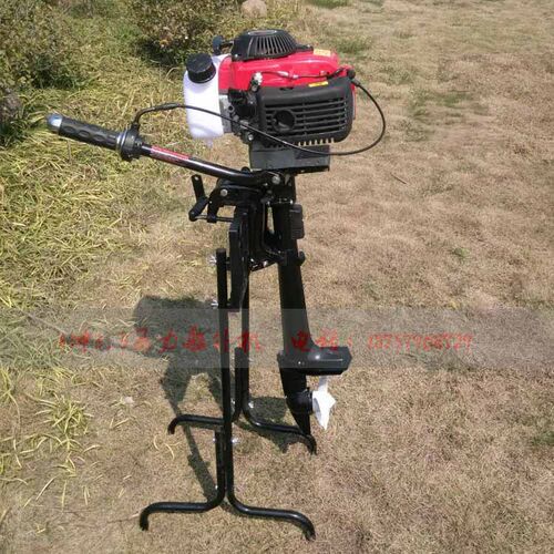 汉邦风冷型4冲程船外机4匹充气船渔船马达挂机船用推进器