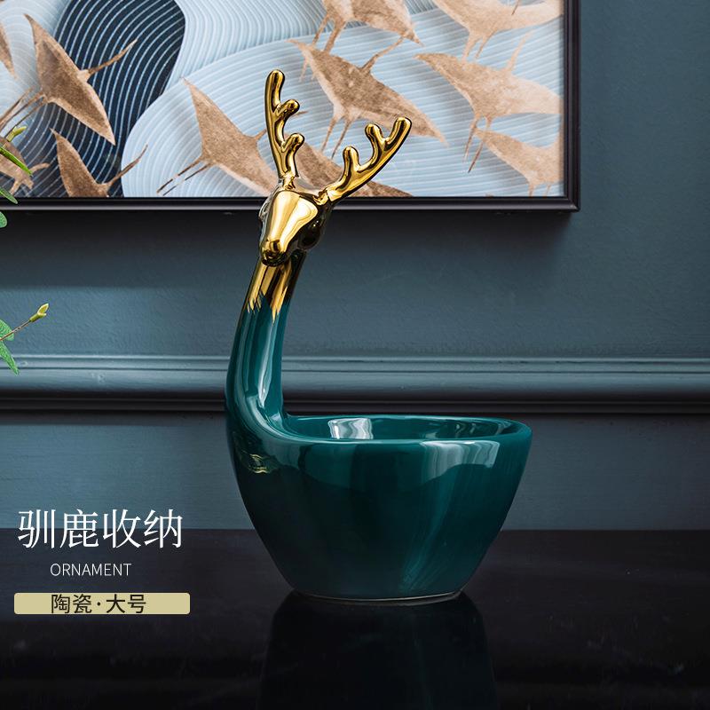 陶瓷器皿装饰品储物罐摆件客厅家用欧式陶瓷摆件新品潮州厂家
