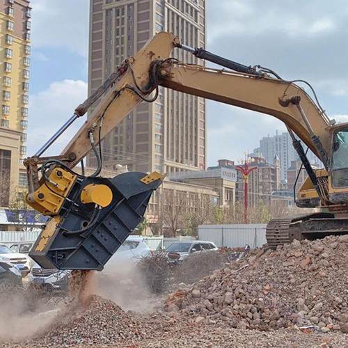 艾立克大型挖机破碎斗 岩石筛分机械 破碎土壤设备