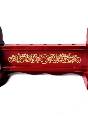 道家用品 木质法物摆件 五龙旗架子 五色令旗架子 令旗底座