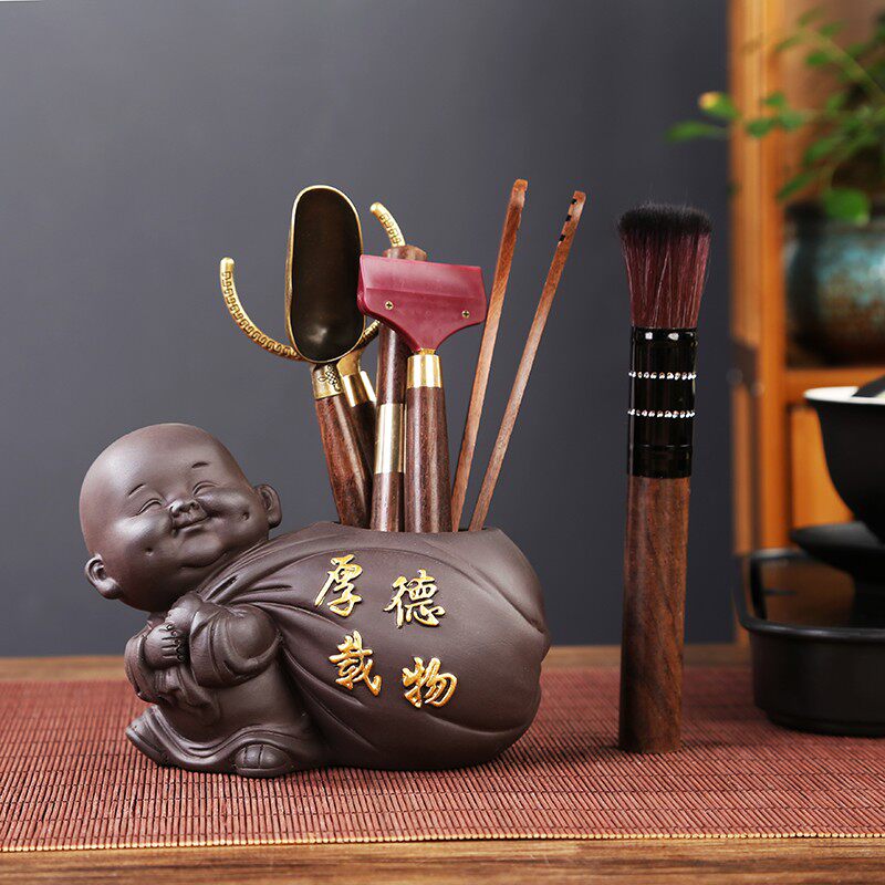 茶具用品全套茶道六君子套装厚德载物紫砂茶具配件大全台泡茶工具