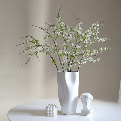 雪柳手球枝条仿真花假花装饰花束花艺摆件家居饰品塑料花插花餐桌