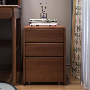 实木床头柜可移动小柜子小户型卧室简易储物柜床边柜三抽屉三斗柜