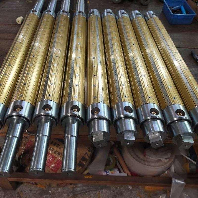 键式瓦片式放料收料气胀轴套铝合金气涨轴机械轴手胀轴(价)