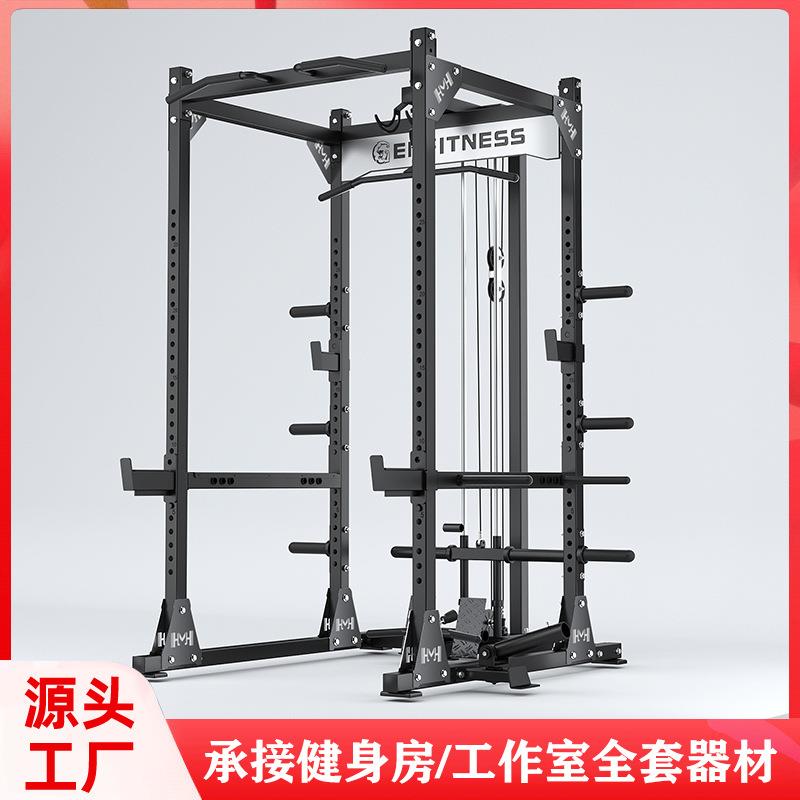 框式深蹲架多功能自由卧推架商用器材龙门架综合训练器亚马逊