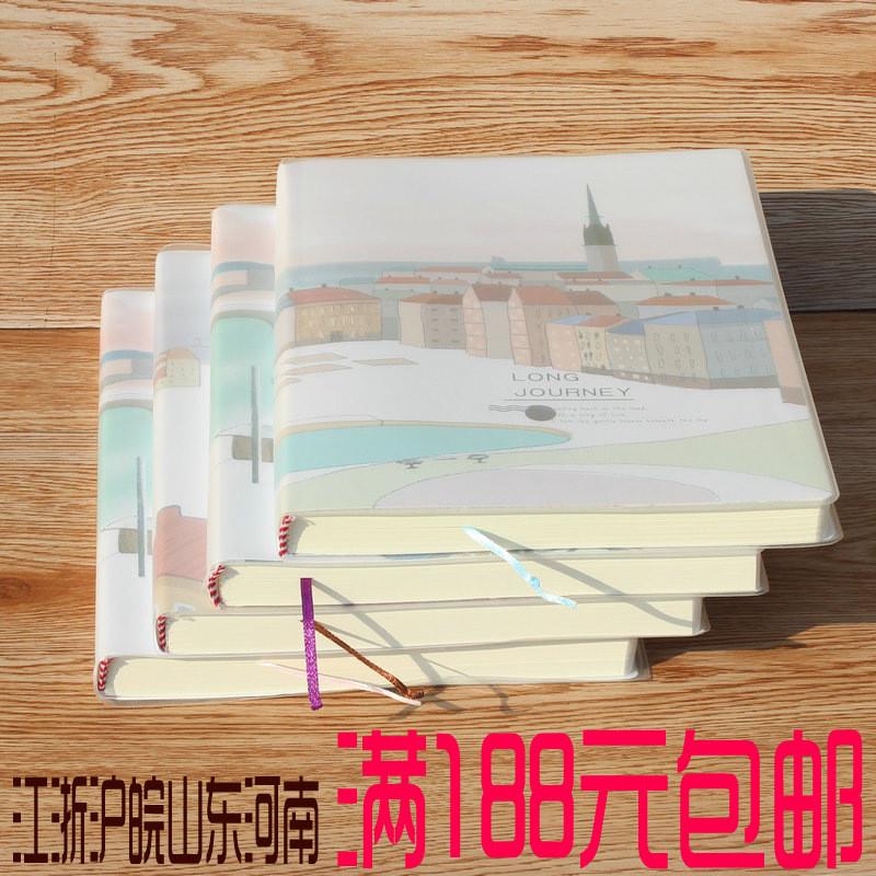 16K146张厚胶套笔记本 可爱学生办公软抄本卡通文具创意本子
