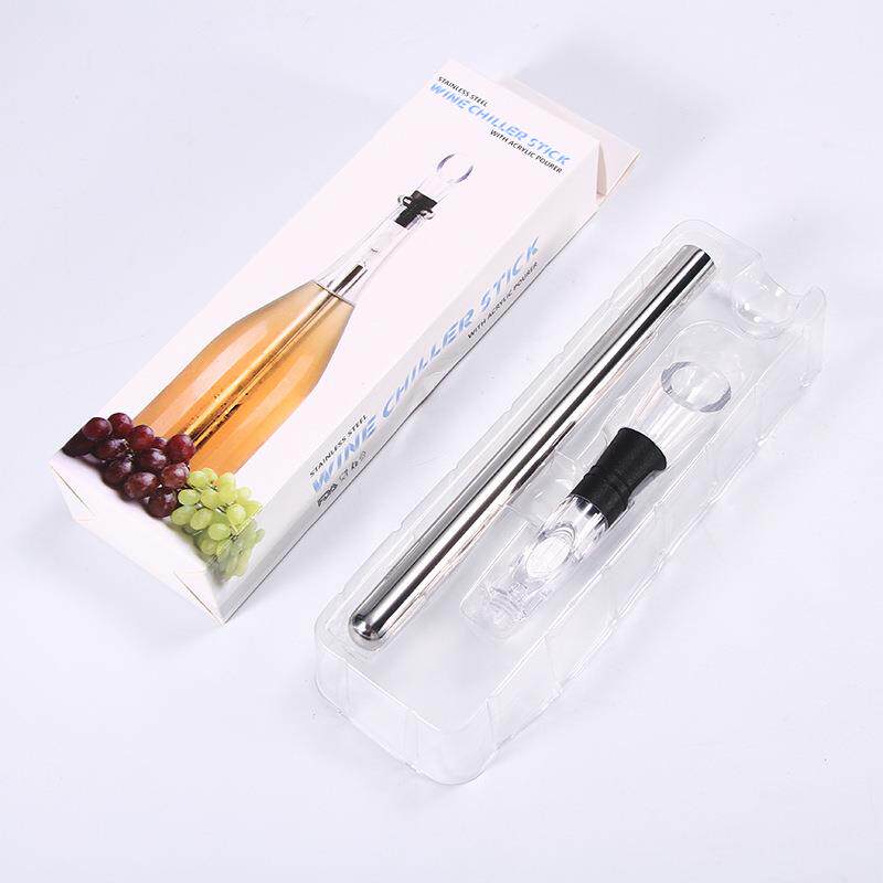 304不锈钢红酒冰酒棒醒酒冰酒器3合1倒酒器 wine chiller速冻冷却