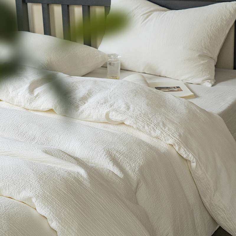 素色A类纯棉床上四件套民宿水洗全棉白色被套母婴级裸睡酒店床单,3C数码配件,其它配件,淘宝优惠券,粉丝福利购,淘宝优惠卷