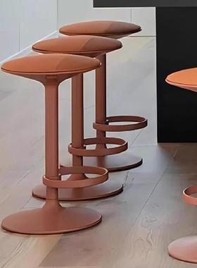 意式设计师Hula Bar Stool酒吧高脚椅客厅简约网红吧椅休闲靠背椅