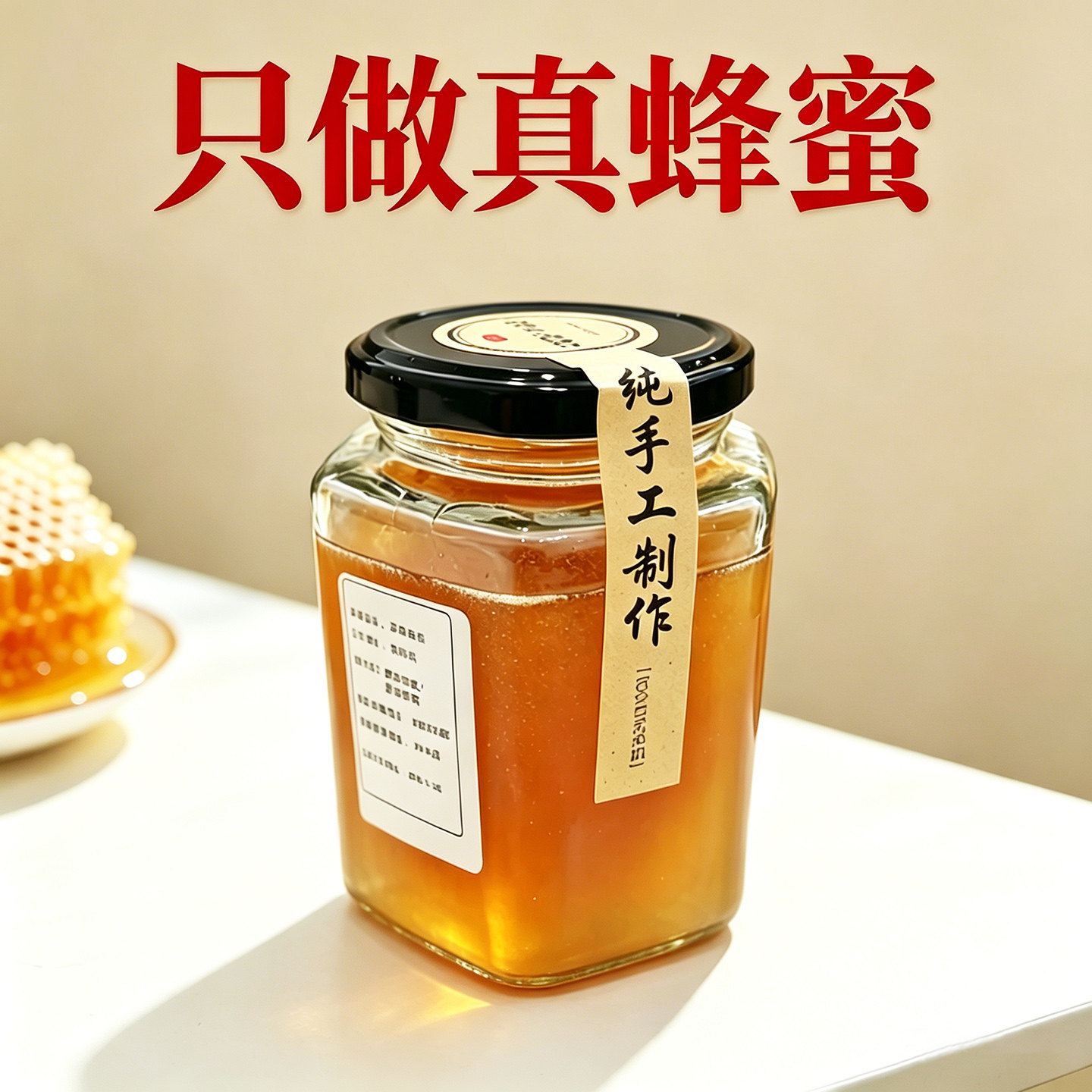 蜂蜜纯正天然野生蜂巢蜜土蜂蜜正品官方旗舰店百花蜂蜜农家蜂蜜