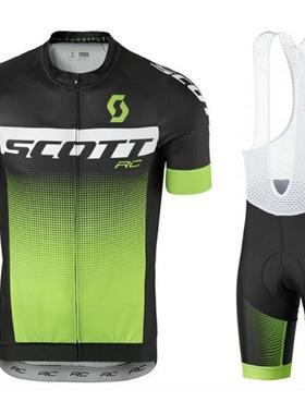 SCOTT斯科特夏季骑行服短袖男排汗透气骑行套装自行车衫山地车服