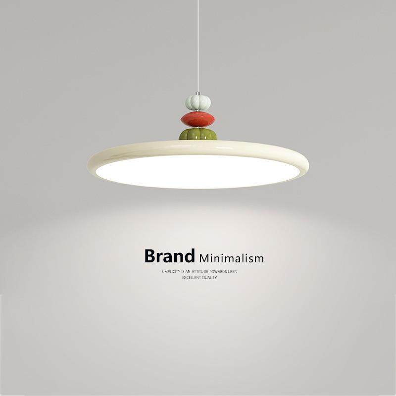 法式奶油风飞碟吊灯餐厅吊灯创意极简客厅灯饰现代简约餐桌灯具,家装灯饰光源,智能吊灯,淘宝优惠券,粉丝福利购,淘宝优惠卷