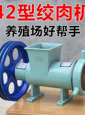 商用42型号绞肉机 剁碎鱼粉碎机 大型电动碎骨机 绞碎鸡骨架辣椒