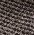 thumbnail for Left: Black and round, three-color waffle long-sleeved 33122302