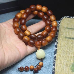 柏木高油老型珠12mm车挂 汽车吊坠文玩 配DIY莲花珠手持车挂