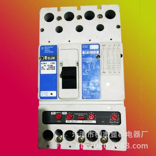 CUTLER HAMMER工业塑壳断路器5 ELJW4250 4P/250A 415V