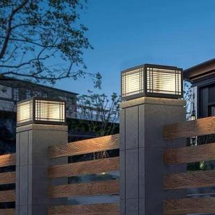 太阳能柱头灯户外防水接电照明灯庭院围墙家用别墅阳台大门柱子灯