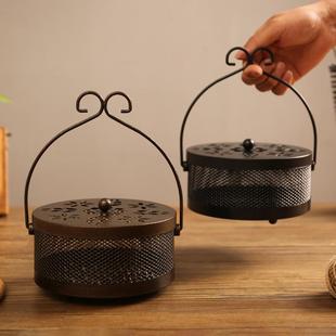 创意大号蚊香炉蚊香架蚊香盘托蚊香盒带盖防火家用室内托盘香炉