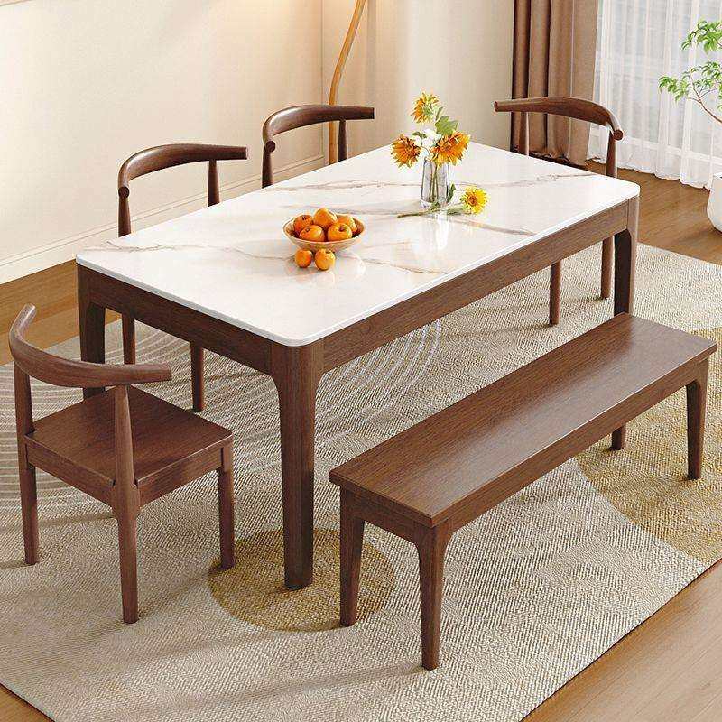 岩板实木胡桃色轻奢简约现代小户型长方形吃饭桌子岩板餐桌椅组合,鲜花速递/花卉仿真/绿植园艺,割草机/草坪机,淘宝优惠券,粉丝福利购,淘宝优惠卷