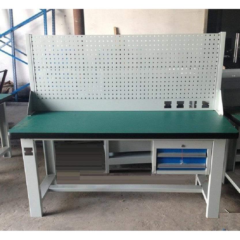 重型钳工台操作台电子厂流水线生产线防静电带灯台加厚带挂板