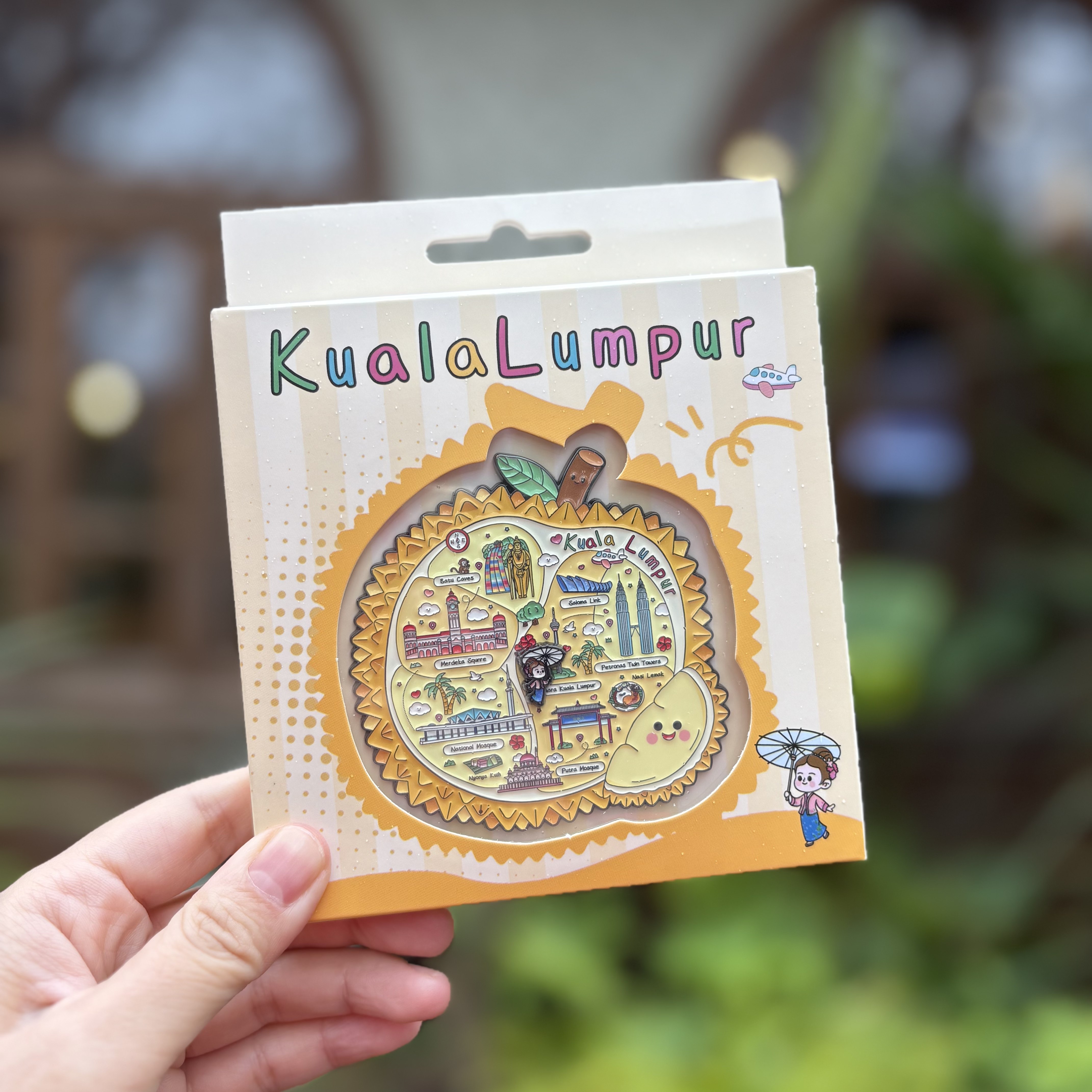 马来西亚吉隆坡榴莲金属冰箱贴高颜值创意ins风伴手礼纪念品送礼,节庆用品/礼品,文化创意冰箱贴,淘宝优惠券,粉丝福利购,淘宝优惠卷