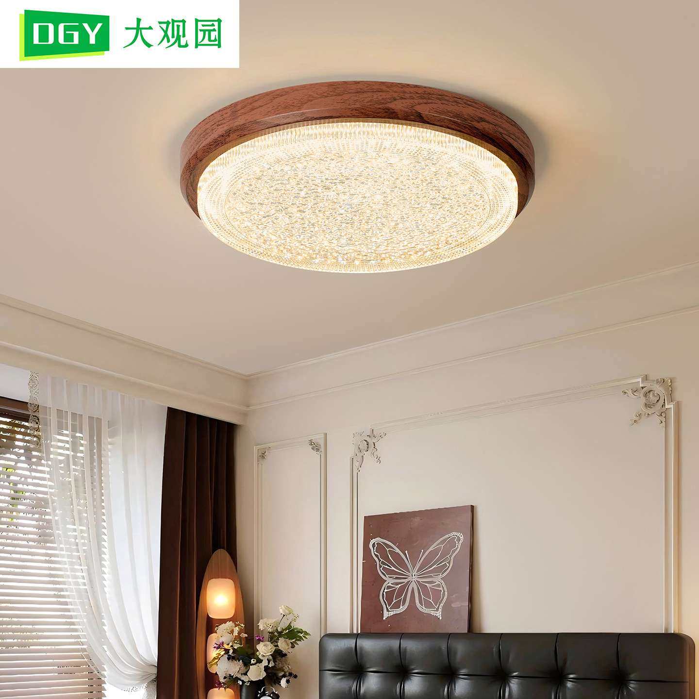 新中式卧室吸顶灯法式复古全光谱护眼主卧高端奢华书房餐厅灯125L,3C数码配件,其它配件,淘宝优惠券,粉丝福利购,淘宝优惠卷