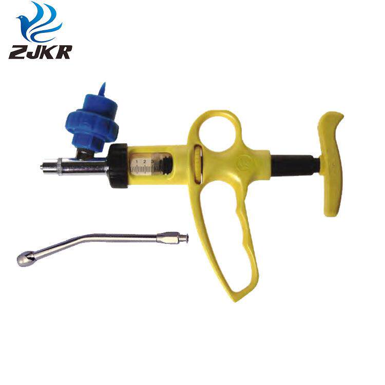 报春鸟养殖场兽用连续可调节型尼龙手柄疫苗注射器5ml猪用注射枪