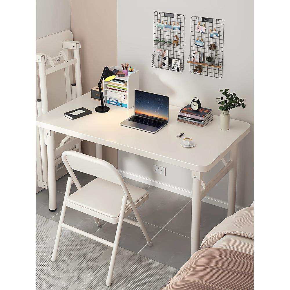 电脑桌椅套装一整套简易网咖套装可折叠家用写字桌卧室桌子办公