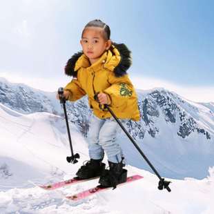 儿童滑雪双板套装公园马路户外可用初级滑雪板含雪杖雪橇